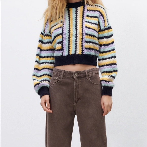 STRIPED KNIT SWEATER - Picture 3 of 11